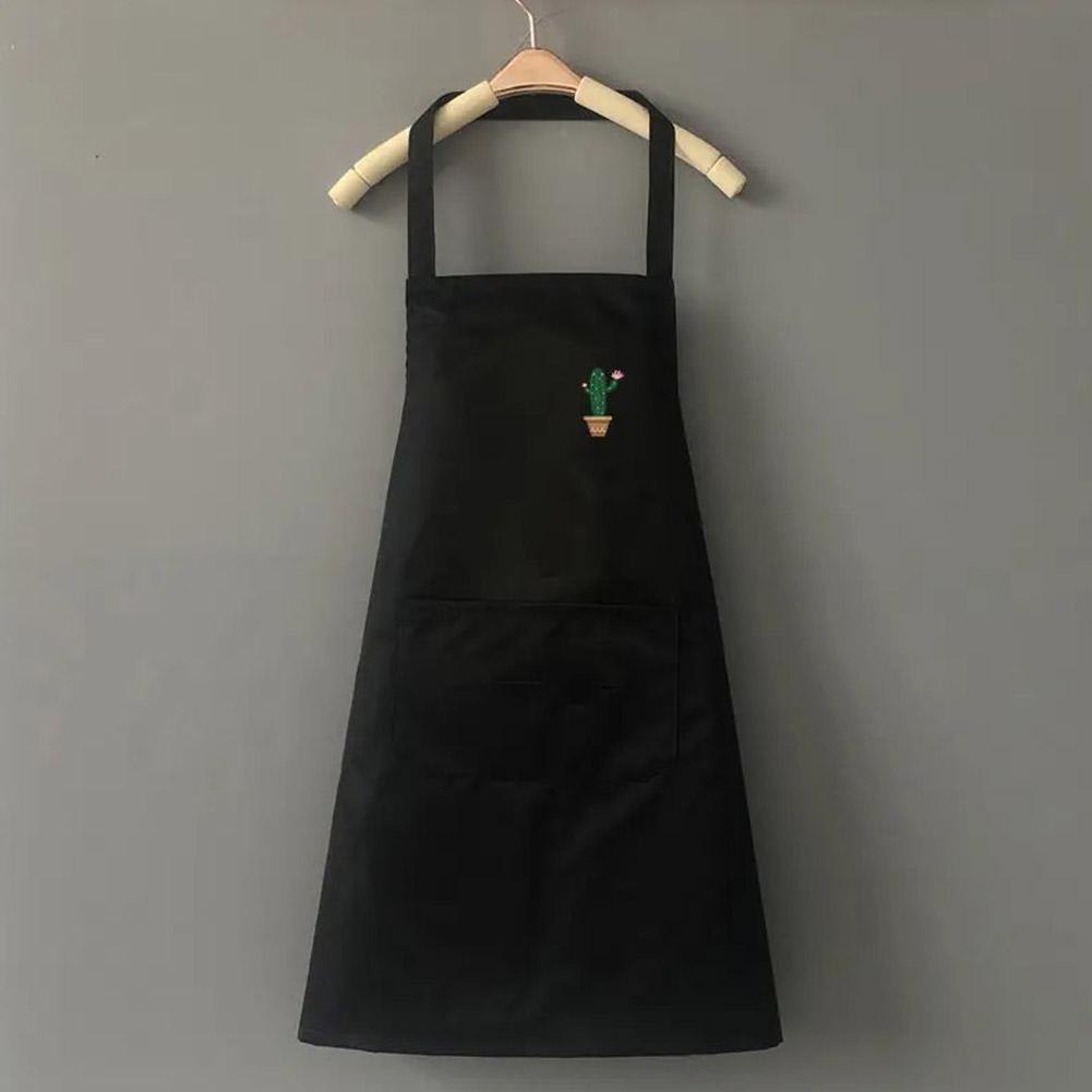 1pcs Kitchen Oil Resistant Apron Cute Cactus Household Aprons Women Men Waterproof Gardening Baking Apron Kitchen Accessories
