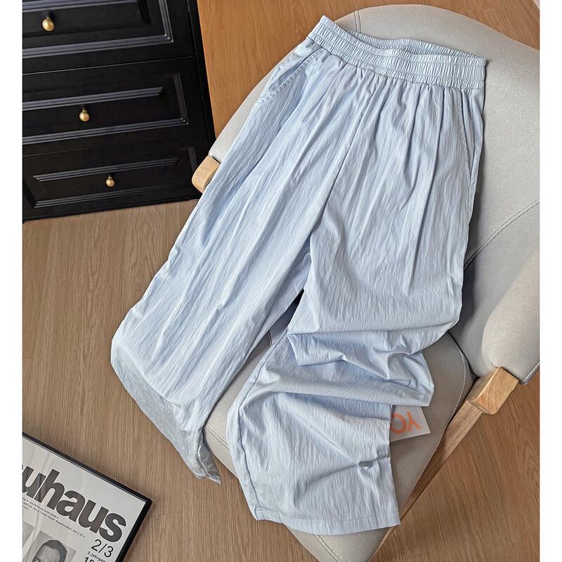 

TonLion 2025 Summer Women s Yamamoto Wide-Leg Pants L