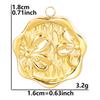 5pcs Fashion Plant Leaves Flower Charms For Jewelry Making Bulk Stainless Steel Charm Pendant DIY Earrings Bracelets Accessories
