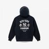 New Era Mlb New York Yankees Patched Hoodie Dark Navy 14742030