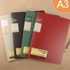 Multifunctional A3 Document Folder Light Retro Color 40 Pockets File Folder  Student