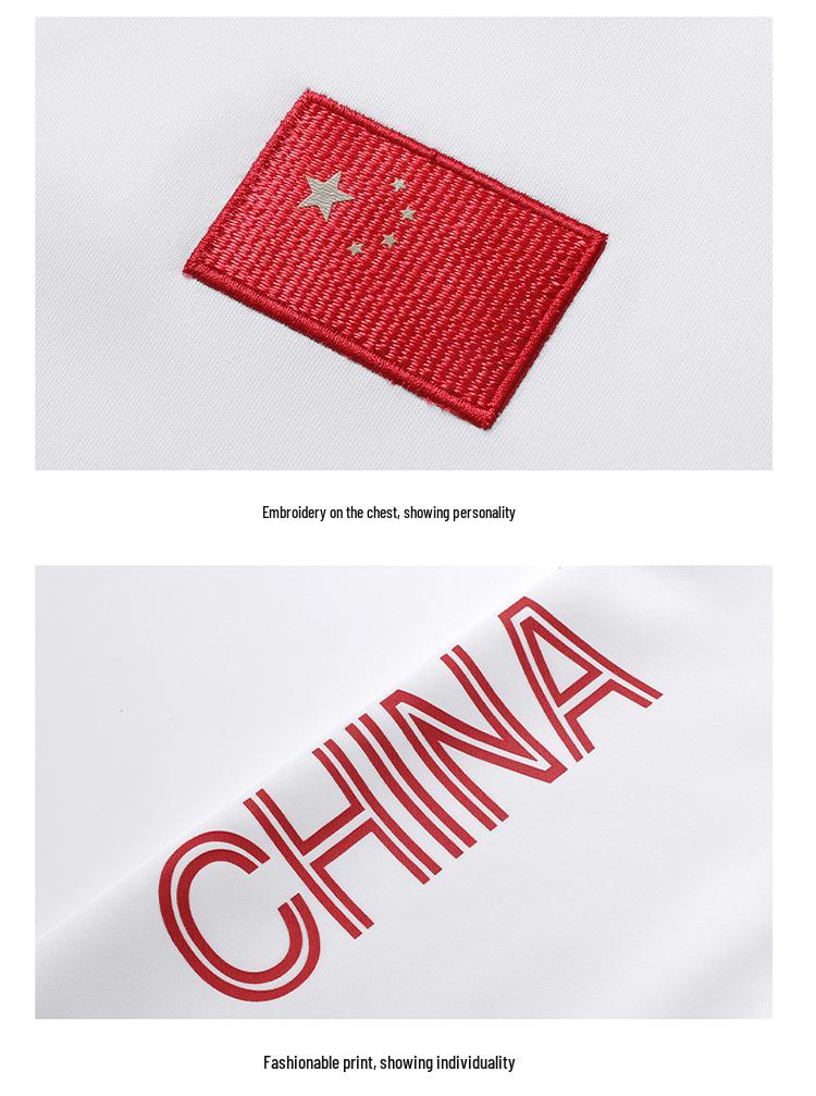 Chinese Team Sportswear: National Costume Spring/Autumn Training Set & Customizable Coach/Student Award Ceremony Jacket