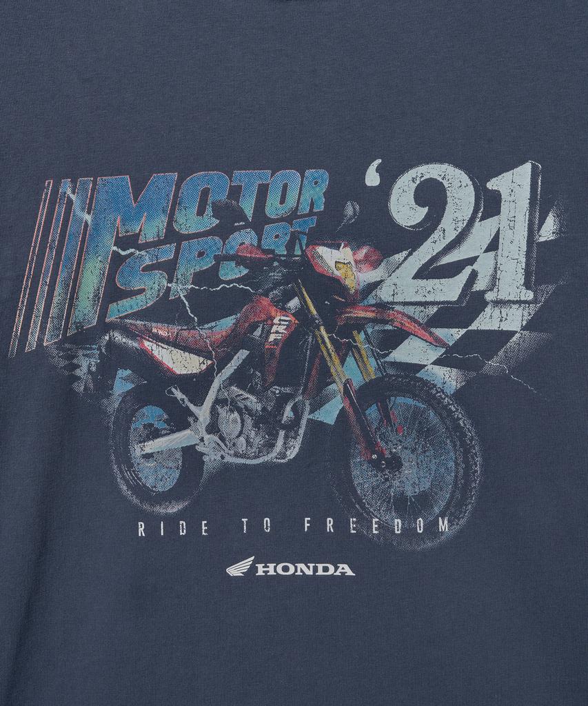 PHYPS MOTORCYCLE Motor Sports Short Sleeve Blue