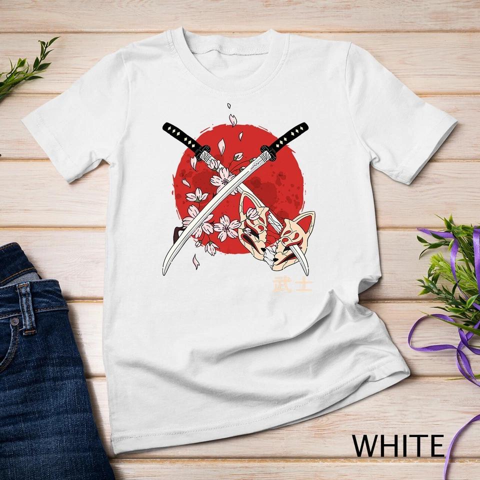Ancient Japanese Cherry Blossom Samurai Katana Sword T-Shirt Unisex T-shirt 1 S