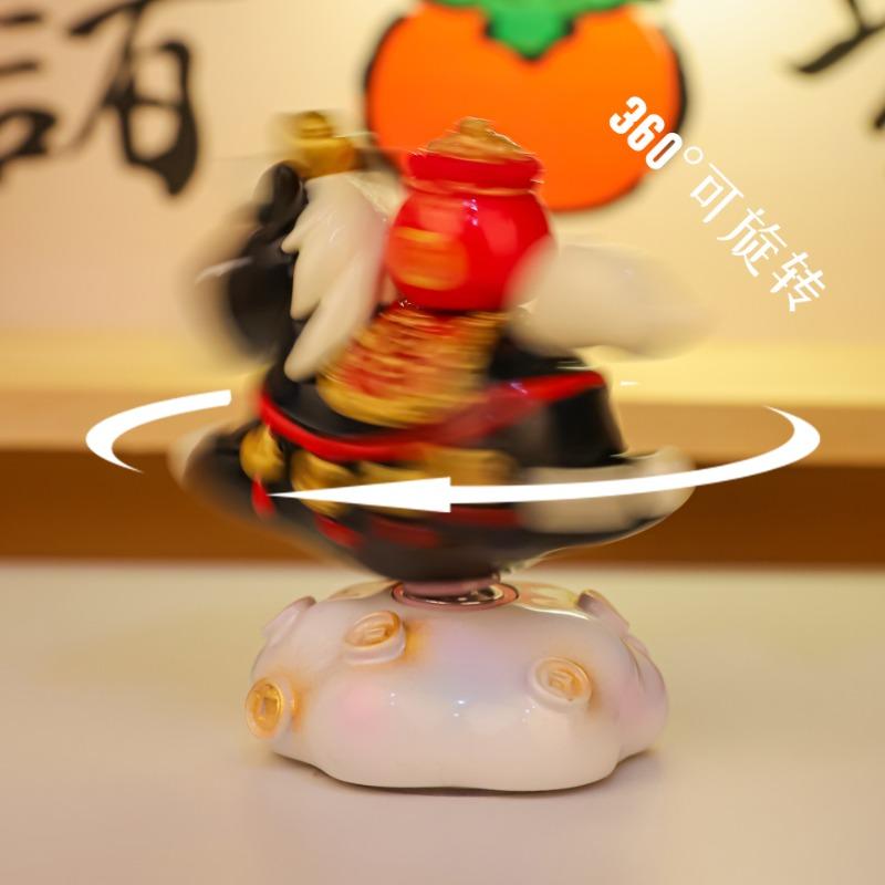 Xiaoma CAI CAI Rotating Fun Table Decoration, Xiaoma Doll, Horse Year Zodiac Figurine