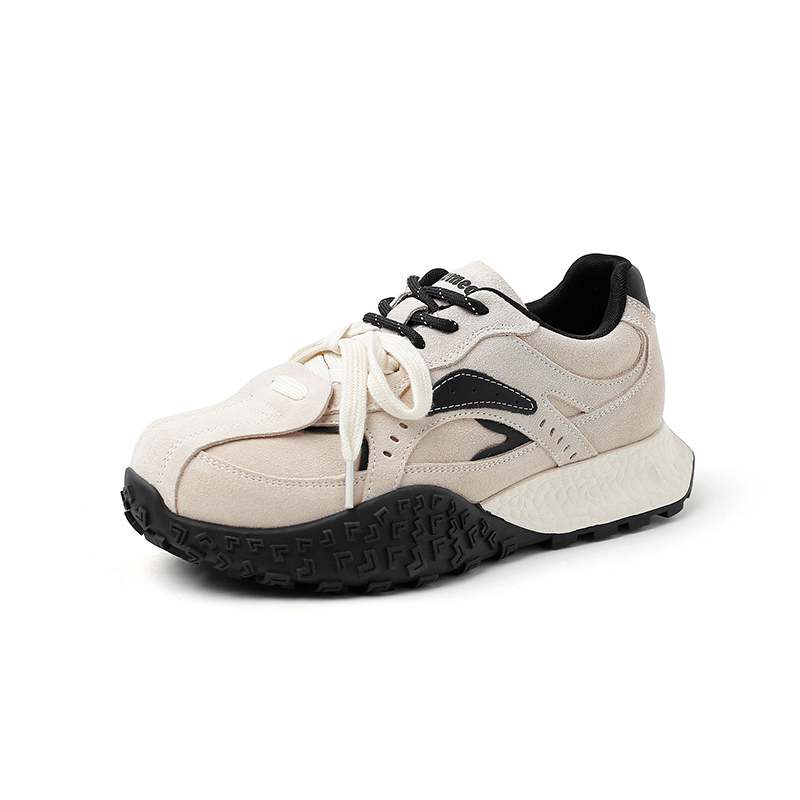 

Krazing Pot Кроссовки из коровьей замши весна-осень-лето на платформе со шнуровкой белые кроссовки с толстой подошвой женская уличная повседневная обувь 40