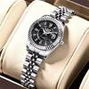 Women Diamond Watches Top Brand Luxury Women's Bracelet Watch Simple Round Waterproof Luminous Quartz Wristwatch