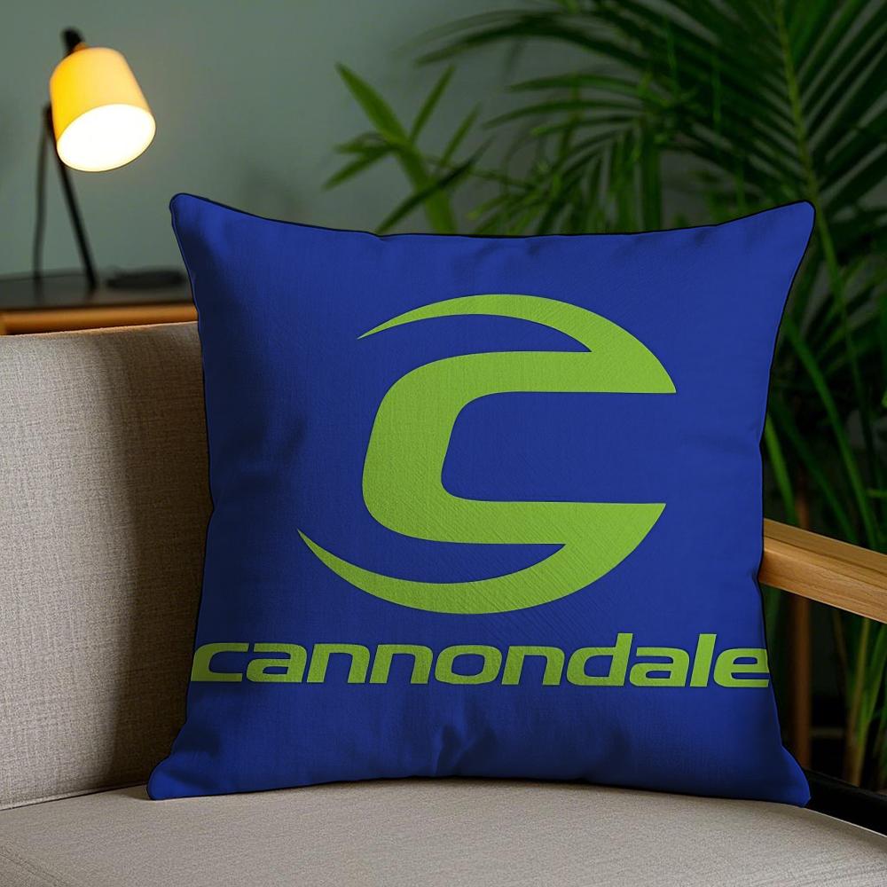 Brand C-C-Cannondaless Cushion Cover Plush Fabric Soft Double-Sided Printed Invisible Zipper Sofa Pillow Case Home Decor