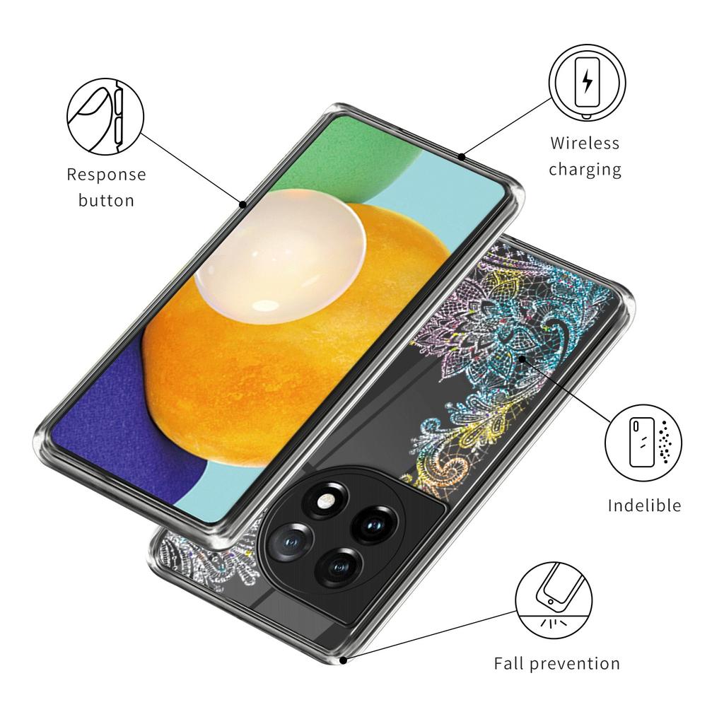 For OnePlus Ace 3 5G/12R 5G TPU Case Pattern Printing Protective Phone Cover