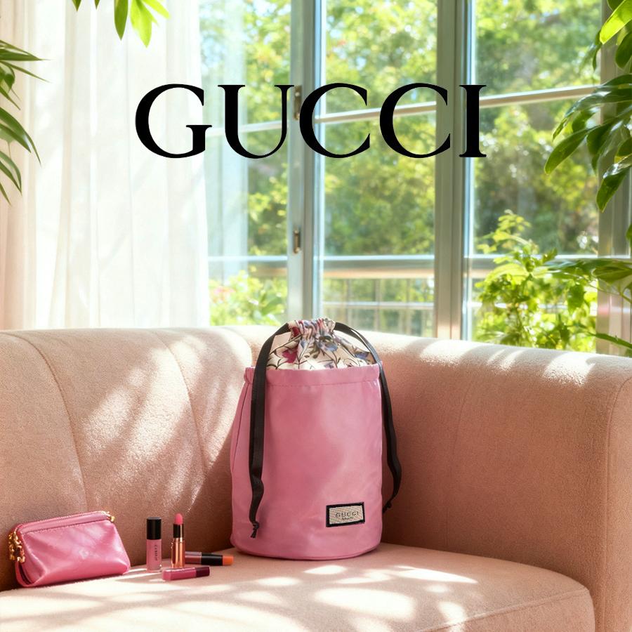 Gucci Women's Cosmetics Bag Cotton Fabric Suitable for Commuting,Environmentally Friendly and Foldable