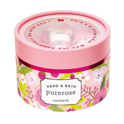 Sunherb Happy Petit Gift, Rose Scent (Gift, Hand Cream and Bath Confetti Included)