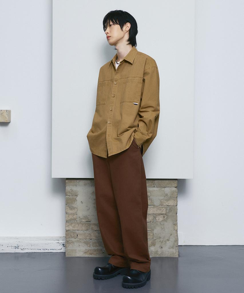 LXT Cotton Washed Overshirt Jacket [Camel]