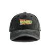 2025 Back To The Future Baseball Cap Summer Distressed Dad Hats Unisex Outdoor Adjustable Cotton Caps Outdoor Sun Protection