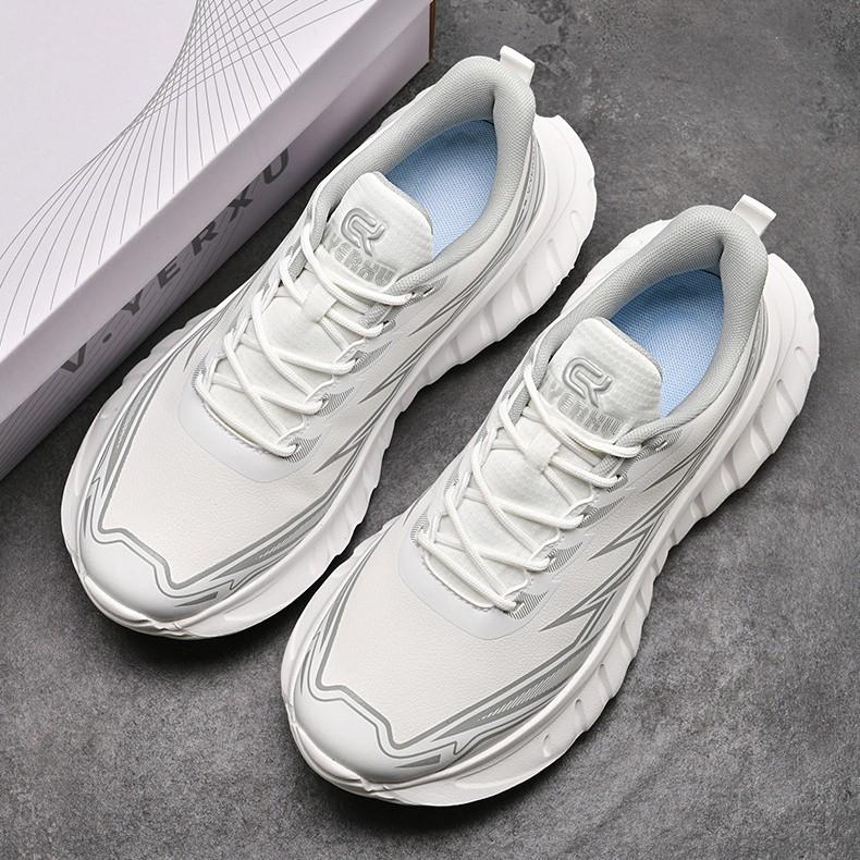 Ultra-leichte Ledersportschuhe, Dämpfende Trainings-Laufschuhe, Neue bequeme Plateau-Freizeitschuhe