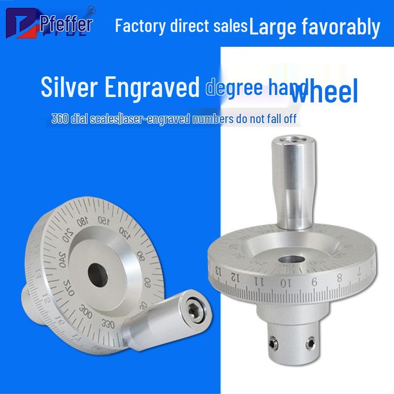 Metal Laser Scale Manual Slide Table Tool with Angle Handle Handwheel