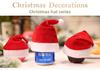 6pcs Christmas Decorations Christmas Eve Apple Hats Mini Hats Children's Gifts Packaging Accessories Holiday Decorations