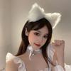 Wolf/Cat Ear Headband Cosplay Unisex Lingerie Plush Animal Ear Headband Accessories