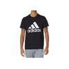 adidas Badge Of Sport Tee Letter Print Crew Neck Short Sleeve T-Shirt Men Tops Black ED9605