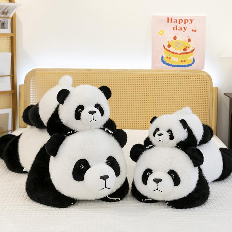 Cartoon Party Style Panda Plush Toy Doll Zoo Souvenir Simulated National Treasure Doll Children's Gift