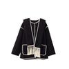 2023 Autumn/Winter Women's Wool Coat with Scarf & Tassels - European & American Style, Thick & Loose.