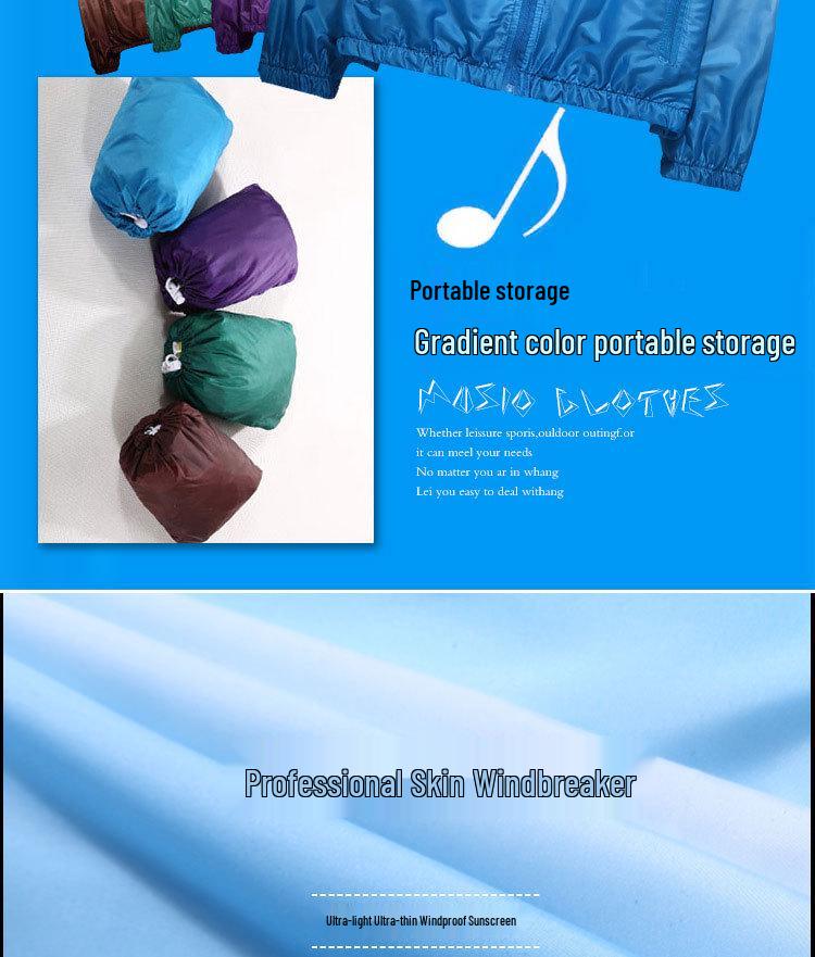 Quick-Drying Gradient Breathable Skin Suit for Couples & Kids – Fishing Clothes with Logo Print