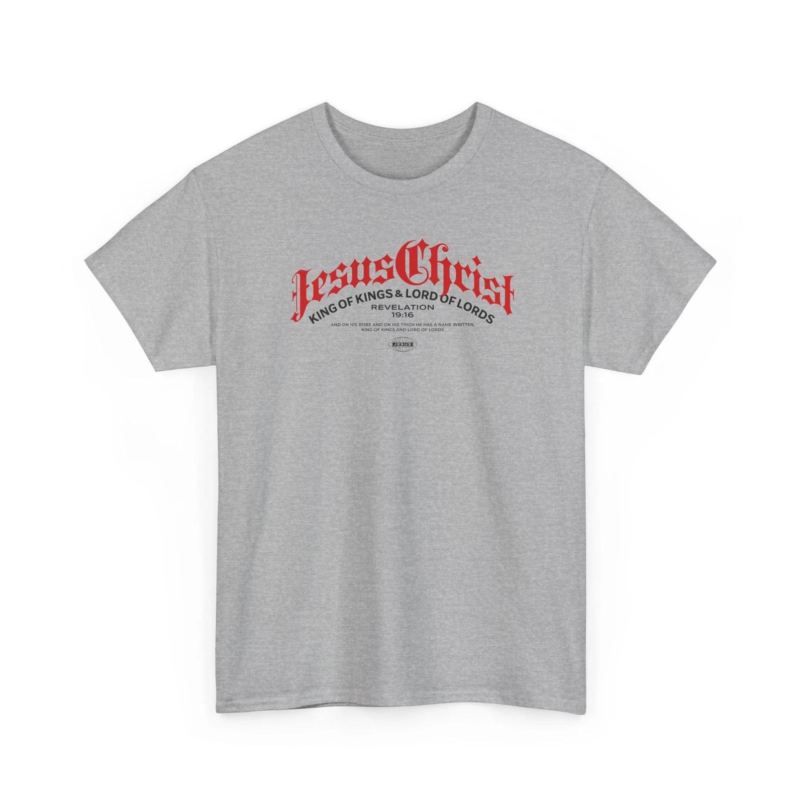 Jesus Christ King Of Kings Christian Bible Verse T-Shirt - Revelation 19:6 L