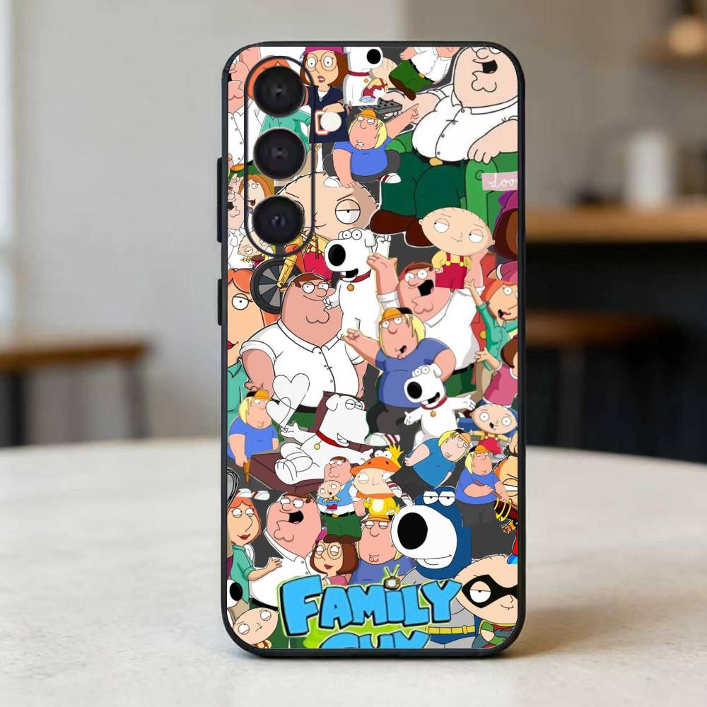 Family Guy Phone Case For Samsung Galaxy A73,A72,A71,A70,A52,A51 Others Soft Black Cover