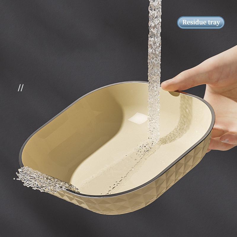 8 pezzi Piatto di plastica Vassoio Piatto da frutta e dessert Piatto per contorni domestico Piatto per insalata di verdure Ciotola per pasticceria Set di posate