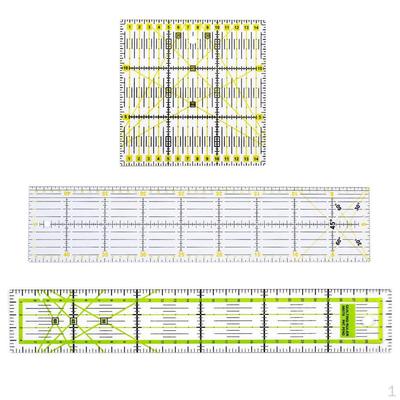 3 Stück transparenter Universal-Patchwork-Lineal-Rollschneider, perfekt zum Schneiden und Nähen