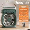 Desktop Night Light Humidifier USB Spray Fan Outdoor Office Water Spray Rechargeable Fan