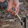 About 100Pcs/Set Outdoor Mountaineering Camping Tent Windproof Rope Adjustment Buckle Three-Eye Plastic Anti-Slip Buckle Rope Buckle