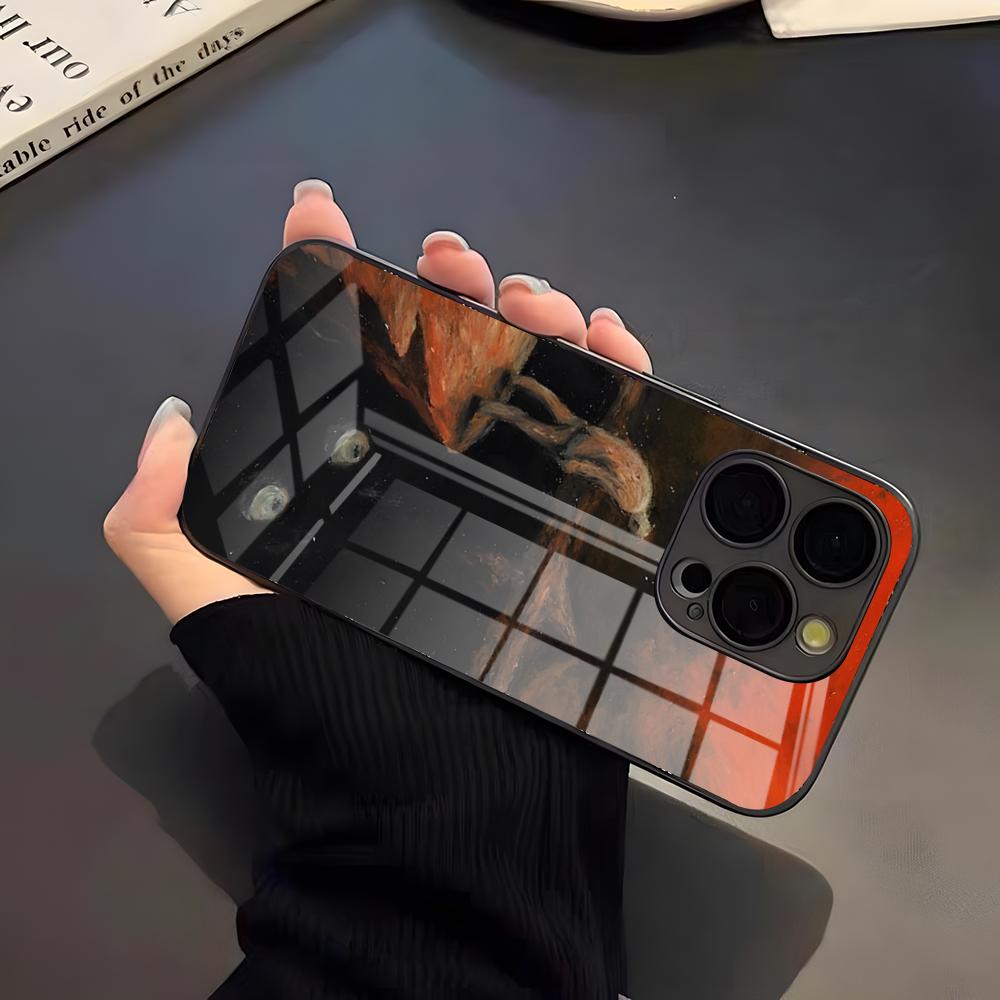 Z-ZdzislawBeksinskis Kunst Handyhülle Für IPhone 17 Pro Max 16 15 14 Pro Max 13 11 X Xs Xr 8 7Plus Glasabdeckung