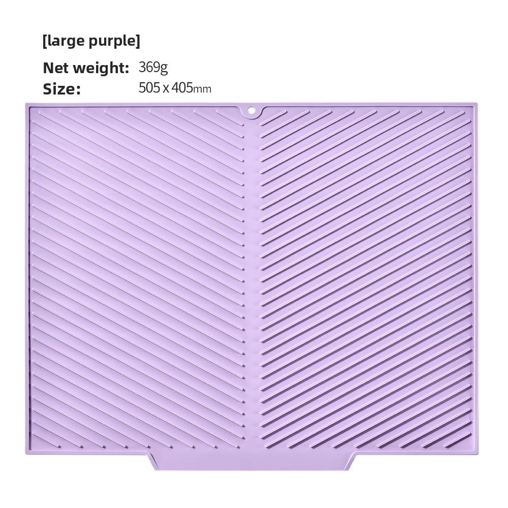 Silicone Kitchen Mat With Nonslip Textured Surface For Home Use And Dish Drying
