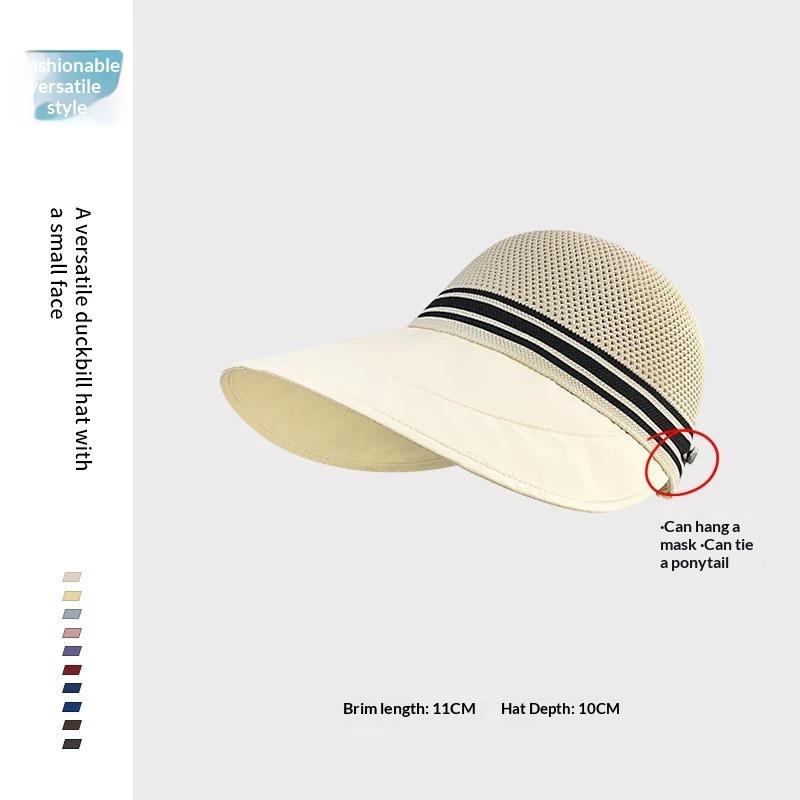 

[ZYAS]2026 Summer New Breathable Fisherman Hat For Women Outdoor Sunshade And Sun Protection Fashionable Duckbill Cap