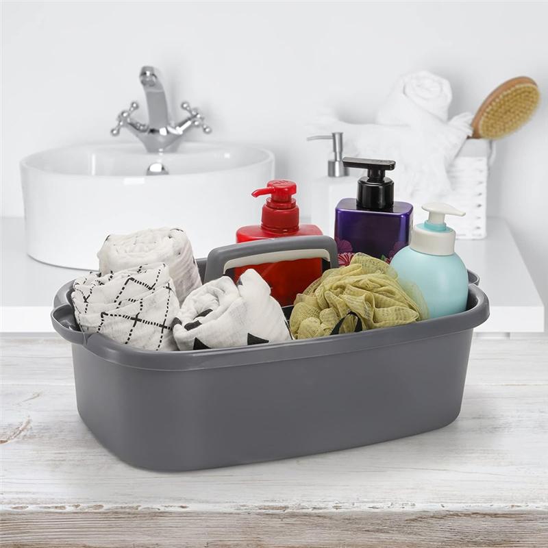 Cleaning Supplies Box,Large Plastic Cleaning Supplies Storage Box With Handle,Cleaning Bucket,Household Shower Handbag