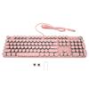 Mechanical Keyboard 104 Keys Real Mechanical Shaft Blue Switch 2 Colors Injection Wired Multi Mode Keyboard Gaming