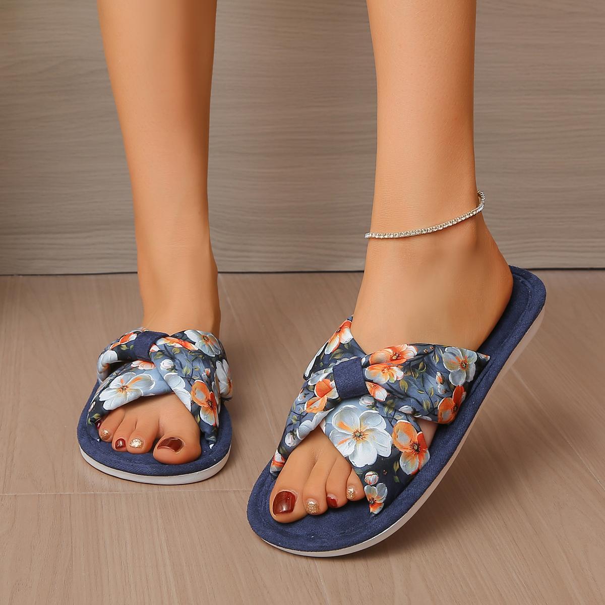 

Модные домашние хлопковые тапочки для женщин, удобные балетки для женщин, с открытым носком, противоскользящие, домашние тапочки-слайды для женщин, zapatos de mujer 42-43 синий