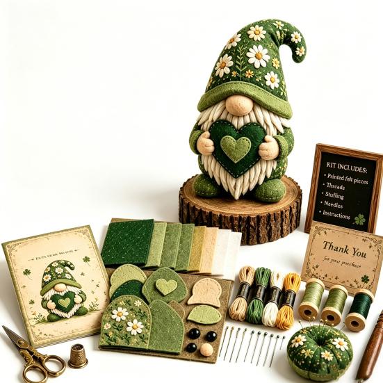 Yousheng DIY Patchwork Meeresbewohner Puppen-Set, Handgemachtes Patchwork-Zwerg Nähset für Heimdekoration, Stoff Cartoon Drachen Patchwork Bastelsets für