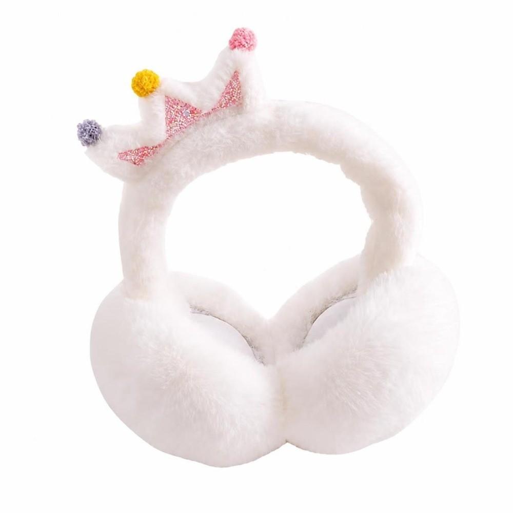 Windproof Foldable Ear Warmers Soft Faux Fur Earmuffs Sweet Winter Ear Protection  For Girls Kids