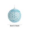 3pcs 8cm Foam Christmas Balls Pendants Sequin Shatterproof Xmas Tree Pendants Elegant Reusable Christmas Hanging Balls