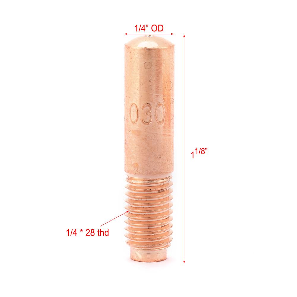 10pcsset MIG Welding Contact Tips 030" 0.8MM for Miller 000067