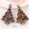 New Christmas Tree Brooches For Women Vintage Multi-Colored Christmas Tree Rhinestone Brooch Pin Wedding Party Jewelry