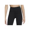 Nike One Dri-FIT Flared Leggings Black White For Girls FZ5609-010