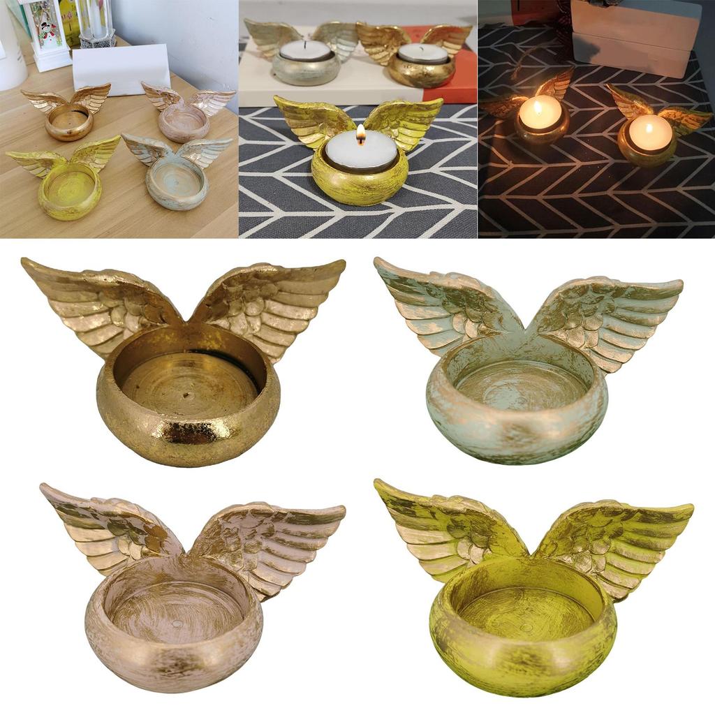 Wing Tea Light Holder Figurine Decoration Home Decor Gift Church Wedding
