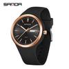SANDA Student Quartz Wristwatch: Fashionable, Simple, Luminous, Waterproof, Versatile, Double Calendar