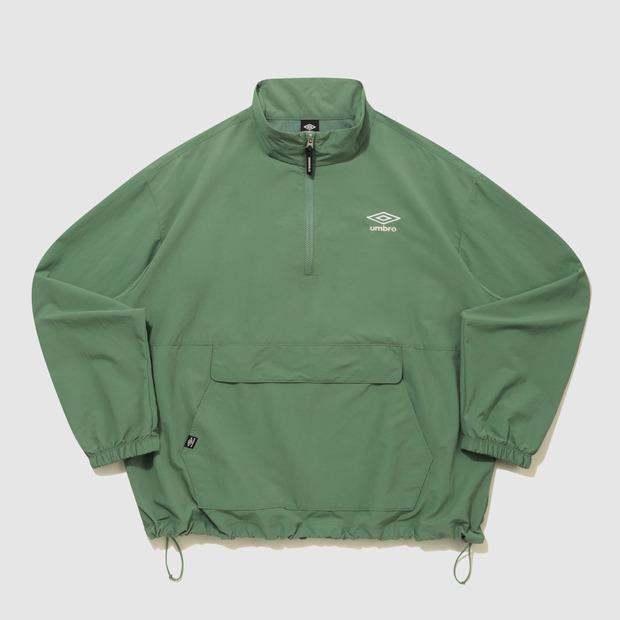 Umbro Classic Stand Neck Anorak Green (Uq321Cwt93) (B Type)