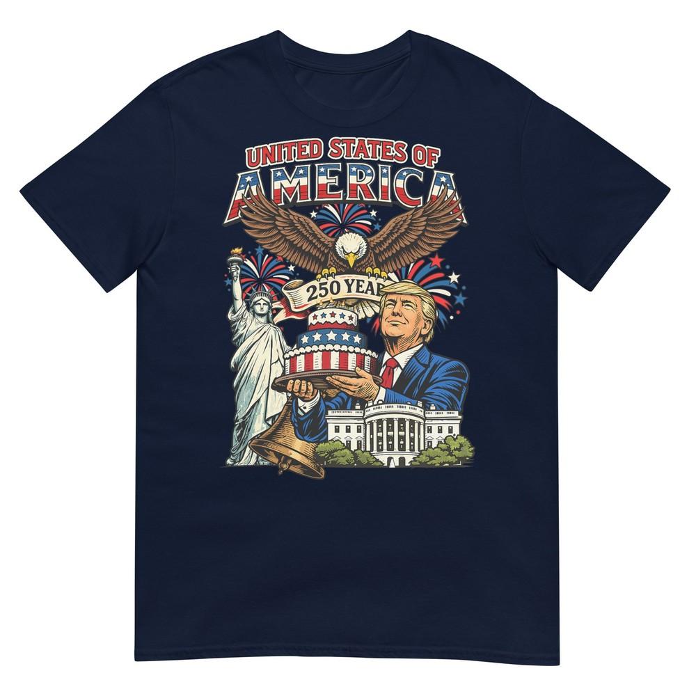 Trump 250th Birthday Of America 250 Years 4th Of July Trump Tshirt S