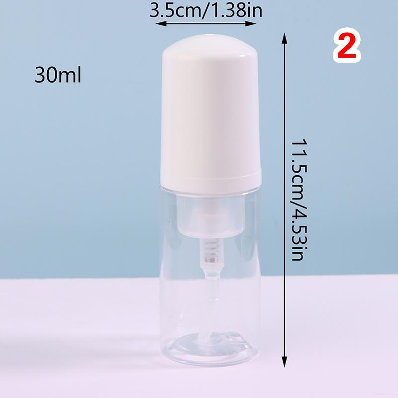 1 szt. Mały dozownik pianki Plastikowe butelki z pompką Mini puste mydło Butelka do ponownego napełniania do podróży Czyszczenie Kosmetyki Opakowanie 30 ml