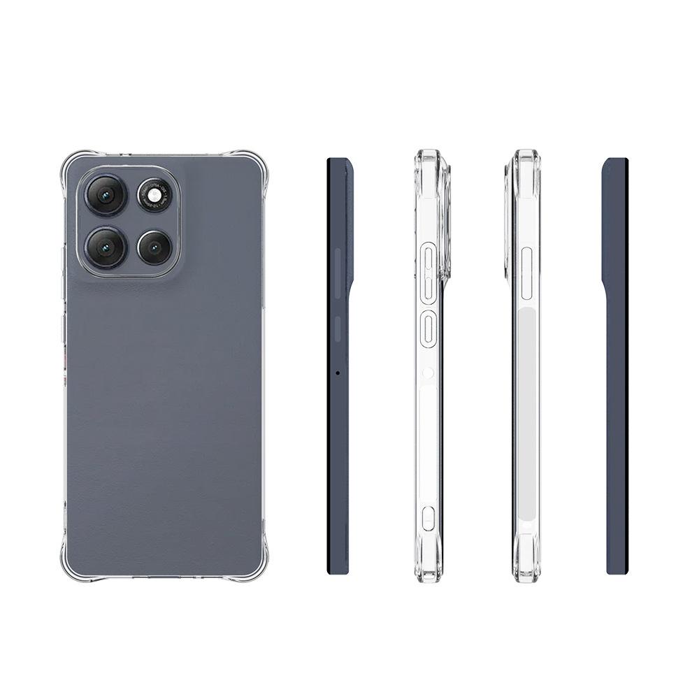 For Motorola Moto G86 Power 5G Case WANLONFENG WL Series 2.0mm TPU Phone Cover with Tempered Glass Film