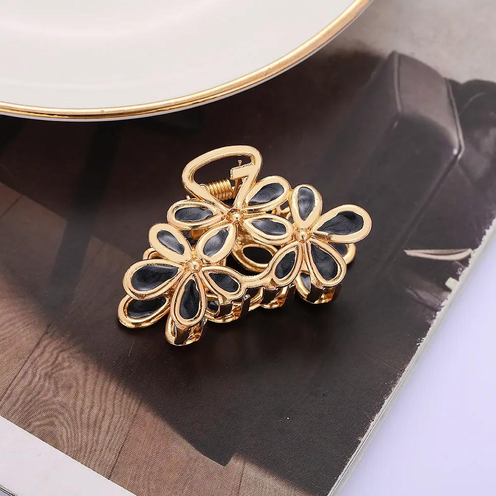 Temperament Girl Flower Hair Clip Back Head Day Sweet Grab Clip